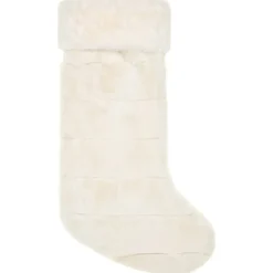 New Chaussette blanche velours Décoration