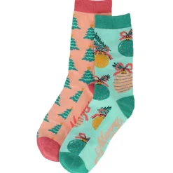 Outlet Chaussette boule de noel femme Textile, Déguisement