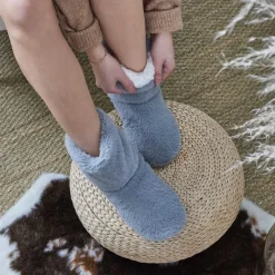 Sale Chausson bottine adulte fausse f Chaussons