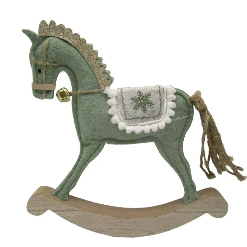 Outlet Cheval a bascule vert sauge cloc Décoration