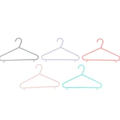 Discount Cintres enfant x10 rose/lilas Linge·Accessoire