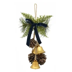 Sale Cloche et pomme de pin suspendue Décoration