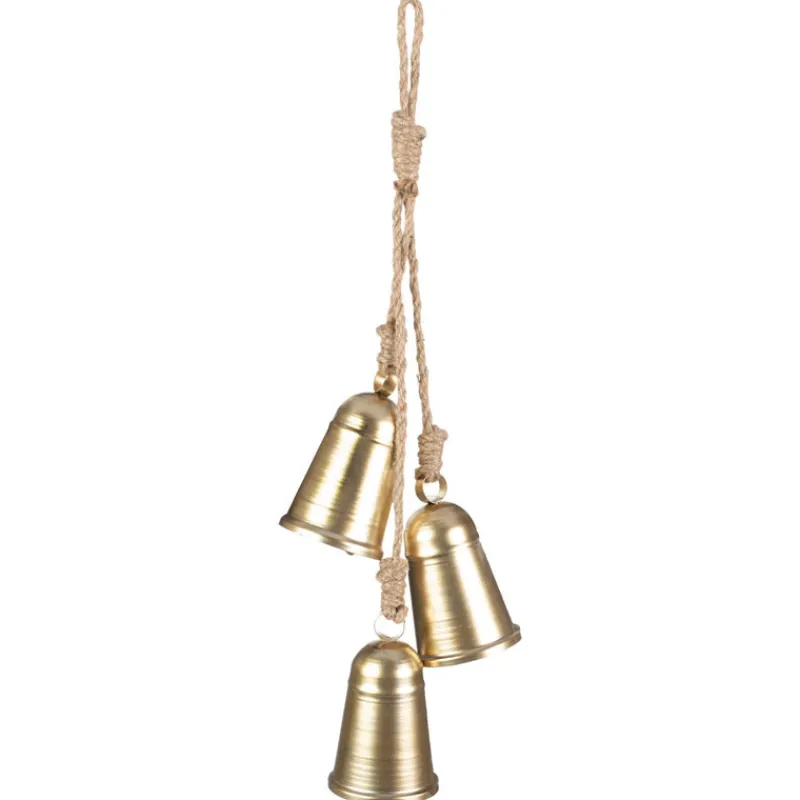 Sale Cloches dorees a suspendre 46cm Décoration