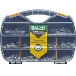 Best Coffret 340 vis a bois inox Quincaillerie