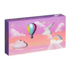 New Coffret bain arc en ciel 4pcs Coffret Beauté