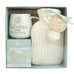 Sale Coffret mug bouillotte et chocol Cadeau, Coffret Gourmand