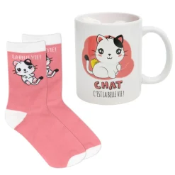 New Coffret mug et chaussettes kawai Pour Elle