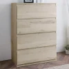 Outlet Commode 4 tiroirs finition bois Chambre