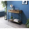 Console noir/bois Salon