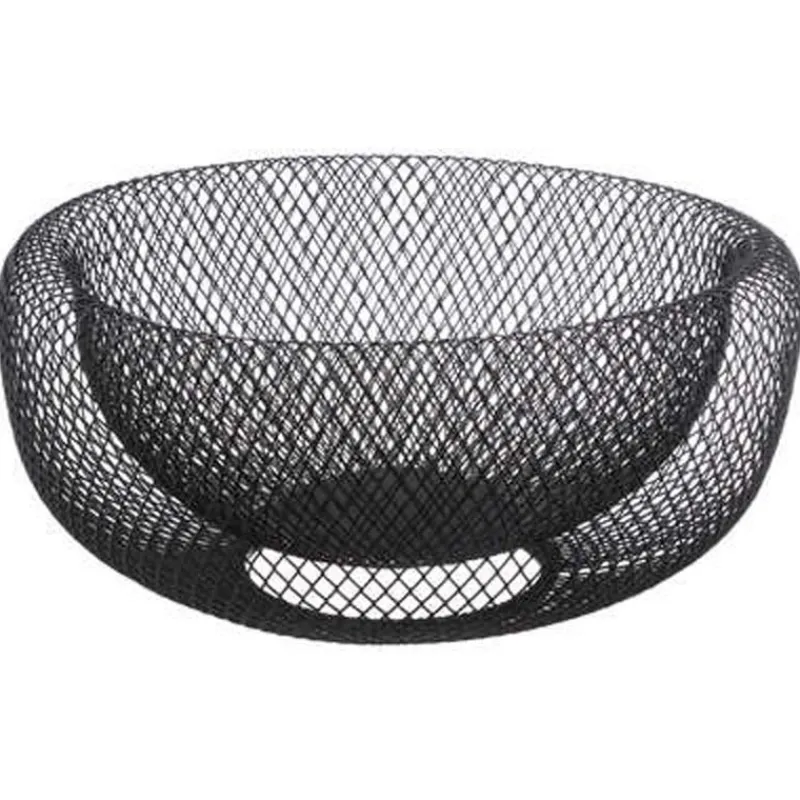 Discount Corbeille a fruits mesh 27cm noi Ustensiles, Accessoire De Cuisine