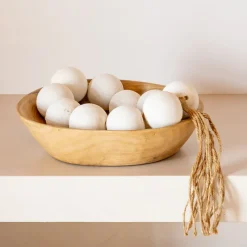 Sale Corbeille bois Objet Décoratif