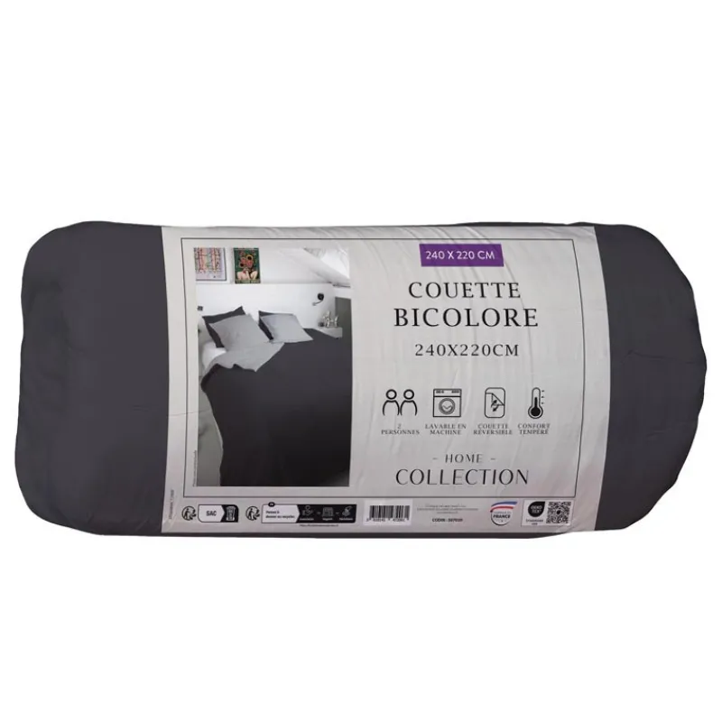 Discount Couette bicolore 2 240x220 Linge De Lit·Couette