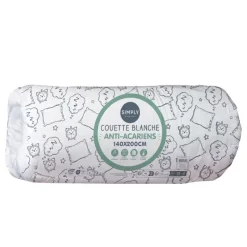 Couette blanche anti aca 140x200 Linge De Lit·Couette