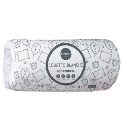 Hot Couette blanche 200x200 Linge De Lit·Couette