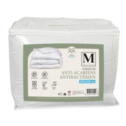 Clearance Couette 200x200 blanche anti-aca Linge De Lit·Couette