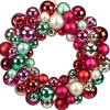 Discount Couronne boules multicouleurs d4 Décoration