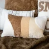 New Coussin bi matiere 30x50cm Décoration Textile·Coussin, Housse De Coussin