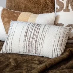 Clearance Coussin brosse 30x50cm creme Décoration Textile·Coussin, Housse De Coussin