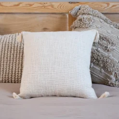 Best Coussin coton lurex 40x40cm crem Décoration Textile·Coussin, Housse De Coussin