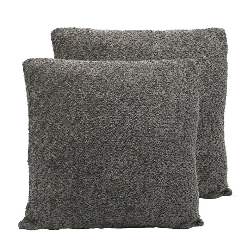 Clearance Coussin darci 50x50cm gris fonce Décoration Textile·Coussin, Housse De Coussin