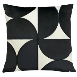 Hot Coussin geometrie noir avec pomp Décoration Textile·Coussin, Housse De Coussin