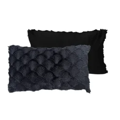 Hot Coussin kalya 30x50cm noir Décoration Textile·Coussin, Housse De Coussin