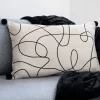 Online Coussin line art 60x40cm avec po Décoration Textile·Coussin, Housse De Coussin