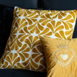 New Coussin petales brodees 45x45cm Décoration Textile·Coussin, Housse De Coussin