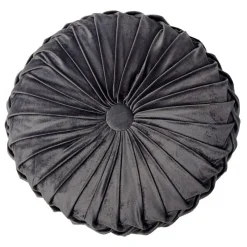 Sale Coussin rond velours gris Décoration Textile·Coussin, Housse De Coussin