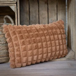 Discount Coussin waffle 30x50cm marron Décoration Textile·Coussin, Housse De Coussin