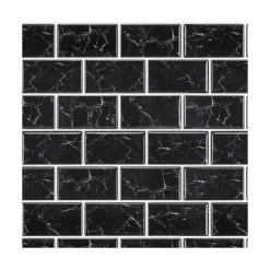 Sale Credence adhesive marbre noir x5 Revetement Sol, Mur