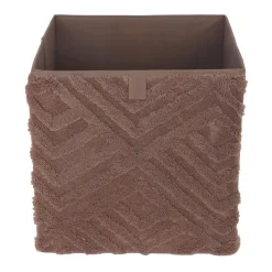 Online Cube de rangement chevron marron Rangement Décoratif