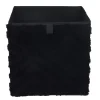 New Cube de rangement chevron noir Rangement Décoratif