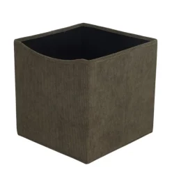 Discount Cube rangement velours vert Rangement Décoratif