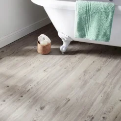 Online Dalles pvc gris effet bois Revetement Sol, Mur