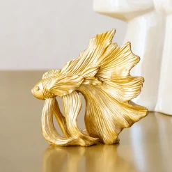 Sale Deco a poser poisson or Objet Décoratif