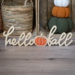 Online Deco bois hello fall Objet Décoratif