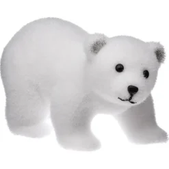 Discount Dk plf ours blanc 4pattes 21cm Décoration