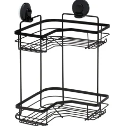 Sale Double etagere de douche angle Accessoire Salle De Bain