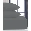 Best Drap housse 140x190 flanelle gri Linge De Lit·Drap