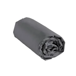 Outlet Drap housse 90x190 gris fonce Linge De Lit·Drap