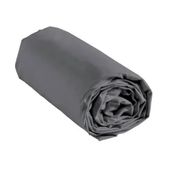 Discount Drap housse 140x190 gris home co Linge De Lit·Drap