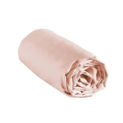 Drap housse 90x190 rose Linge De Lit·Drap