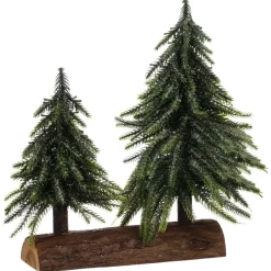 Sale Duo de sapin sur socle bois Décoration