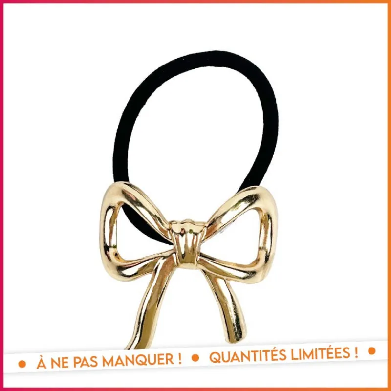 Sale Elastique cheveux noeud gold Accessoire Beauté