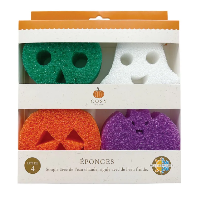 Eponge scrub halloween x4 Vaisselle
