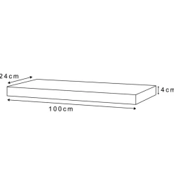 New Etagere 100 cm blanc Etagère