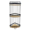 Best Etagere 3 niveaux bambou/metal Accessoire Salle De Bain