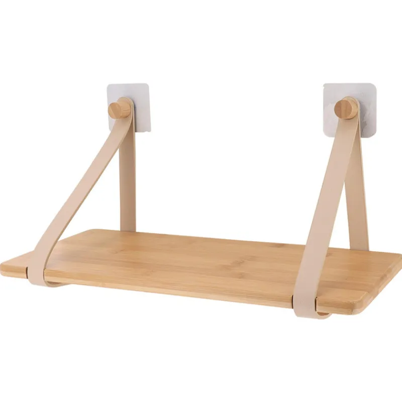Outlet Etagere bambou + lanieres beige Rangement