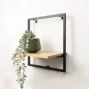 New Etagere bambou metal Etagère